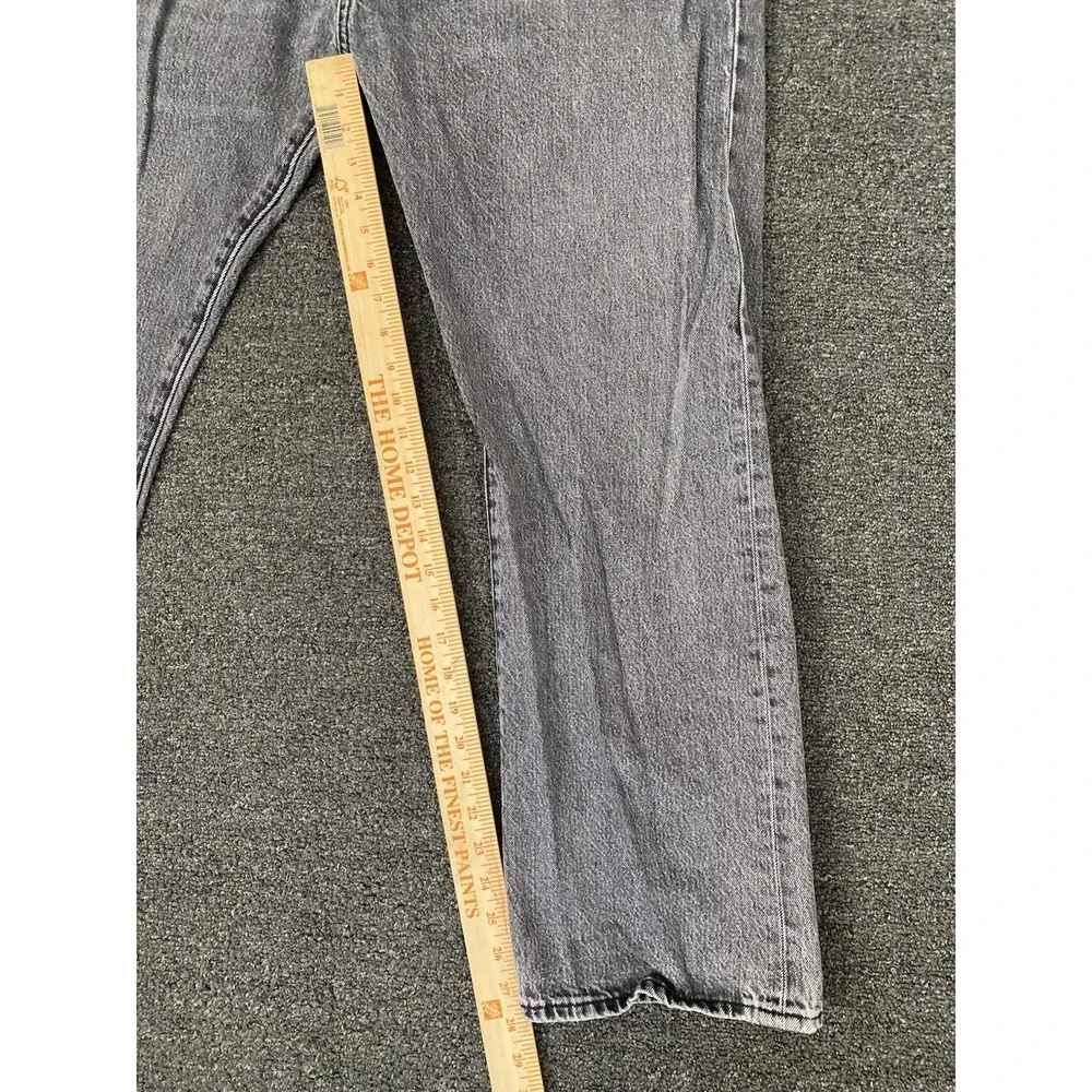 Levi's 501‎ Straight Leg Button Fly Jeans Gray Mens Size 40x30 Denim Skater Y2K